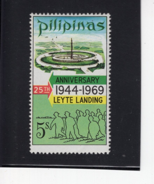 PHILIPPINES(�ʸ���)-#1038-5s-MONUMENT AND LEYTE LANDING(����, ������ ���)-1969.10.20��