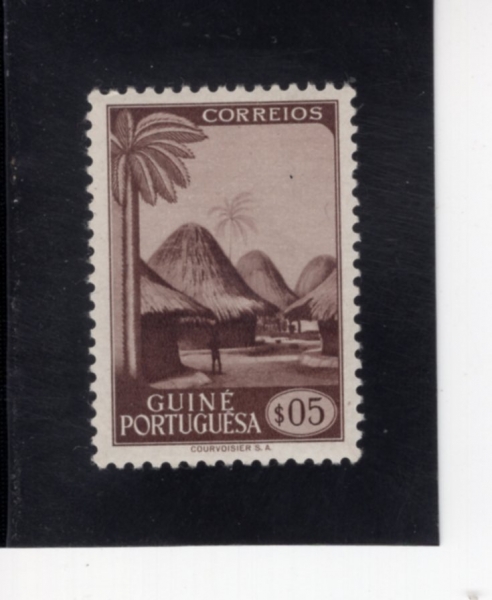 PORTUGUESE GUINEA(�������� ���)-#258-5c-GUINEA VILLAGE(��� ����)-1948.4��