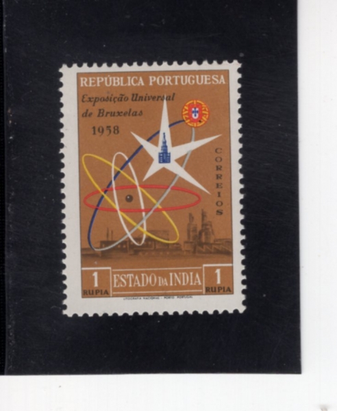PORTUGUESE INDIA(���������� �ε�)-#568-1rp-world fair, brussels(������ 58)-1958.12.15��