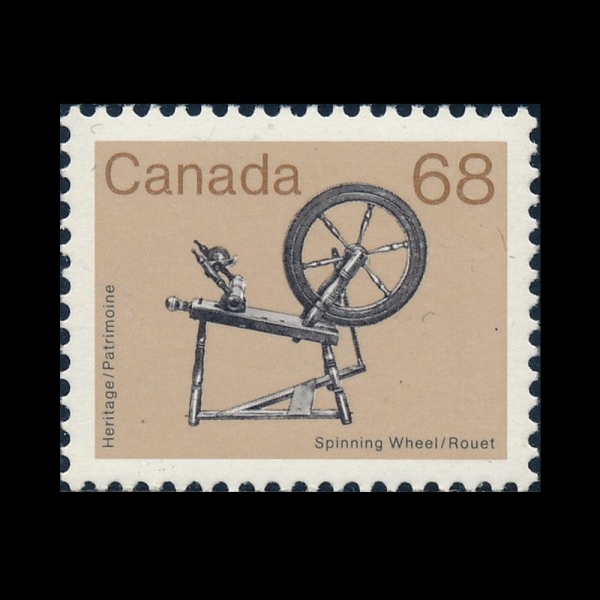 CANADA(ĳ����)-#933-68c-SPINNING WHEEL(����)-1985.8.1��