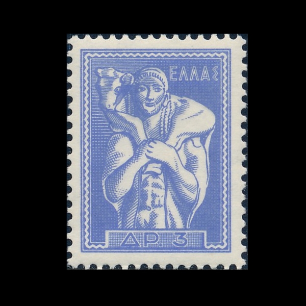 GREECE(�׸���)-#689-3d-SHEPHERD CARRYING CALF(�۾����� �Ȱ� �ִ� ��)-1960.9.1��