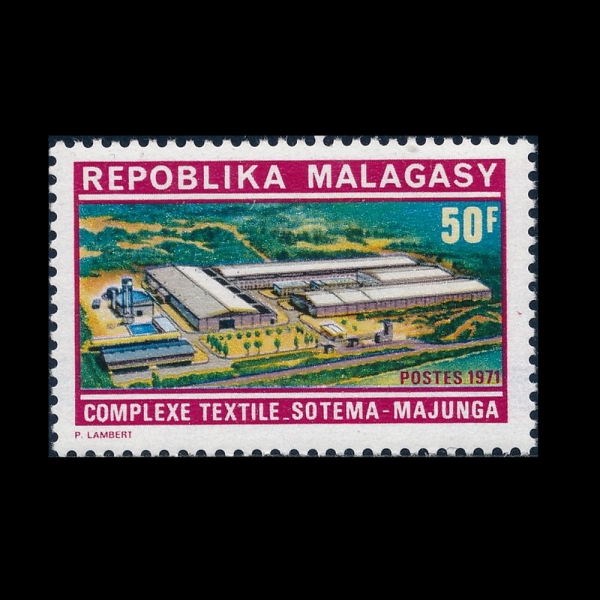 MALAGASY REPUBLIC(���ٰ���ī��)-#454-50fr-TEXTILE MILL, MAJUNGA(���߰��� ��������)-1971.4.14��