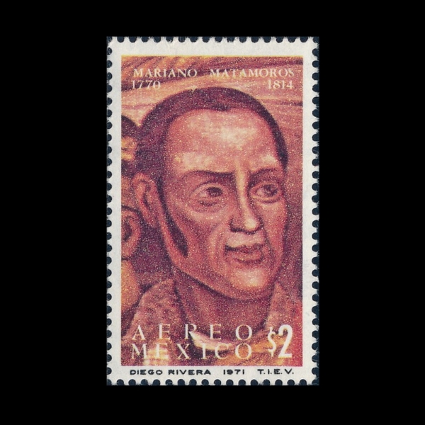 MEXICO(�߽���)-#C388-2p-MAIANO MATAMOROS, BY DIEGO RIVERA(�𿡰� �������� �����Ƴ� ��Ÿ��ν�)-1971.8.28��