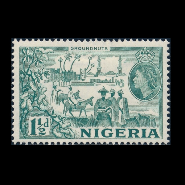 NIGERIA(����������)-#82-1 1/2p-PEANUTS, KANO CITY(����, ī��)-1953.9.1��