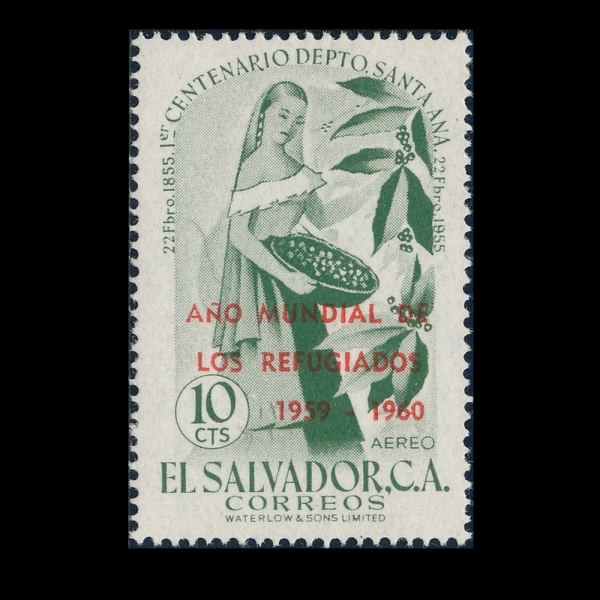 SALVADOR, EL(����ٵ���)-#C187-10c-COFFEE PICKER(Ŀ�� ��Ȯ)-1960.4.7��