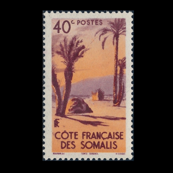 SOMALIA COAST(�Ҹ������� �ؾȼ�)-#250-40c-DANAKIL TENT(�ٳ�ų ��Ʈ)-1947��