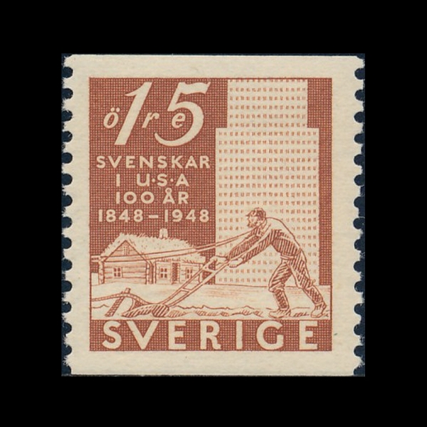 SWEDEN(������)-#400-15o-PLOWMAN, EARLY AND MODERN BUILDINGS(����, ��.�� ����)-1948.4.26��
