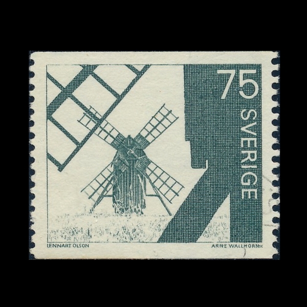 SWEDEN(������)-#748-75o-WINDMILLS, OLANA ISLAND(ǳ��, �ö� �ָ� ���� ������)-1971��