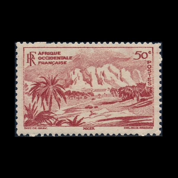 FRENCH WEST AFRICA(�������� ��������ī)-#39-1c-OASIS OF BILMA, NIGER(����, ���ƽý�)-1947��