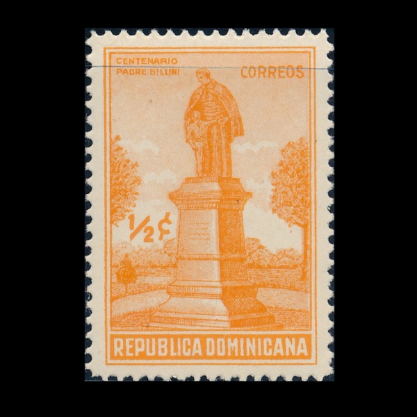DOMINICA REPUBLIC(���̴�ī ��ȭ��)-#330-1/2c-MONUMENT TO FATHER FRANCISCO XAVIER BILLINI(�����ý��� �Ϻ񿡸� ������ ���������� ����)-1937.12.29��