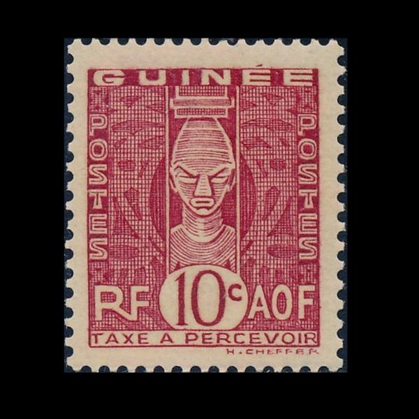 FRENCH GUIINEA(�������� ���)-#J27-10c-MASK(����ũ)-1938��