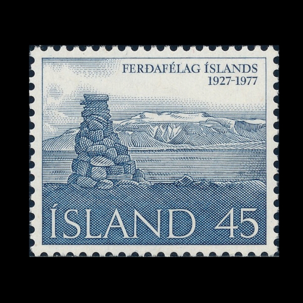 ICELAND(���̽�����)-#503-45k-STONE MARKER(�� ǥ��)-1977.12.12��