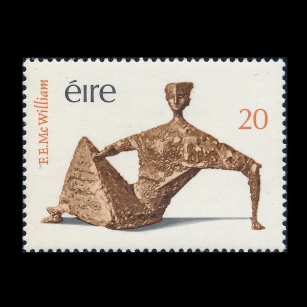 IRELAND(���Ϸ���)-#459-20p-\"SEATED FIGURE\", BY MCWILLIAM(\"�ɾ� �ִ� �ι�\", ��������)-1979.10.4��