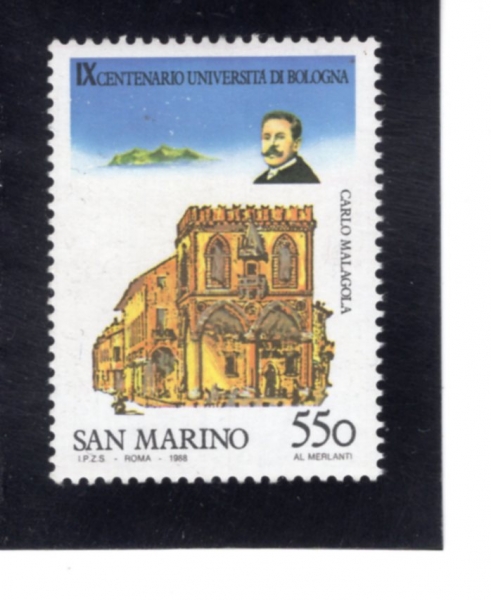 SAN MARINO(�긶����)-#1153-550 I-BOLOGNA UNIVERSITY, 900TH ANNIV.(���γ� ���б�)-1988.5.7��