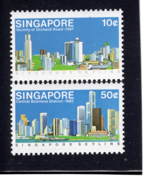 SINGAPORE(�̰�����)-#499~500(2��)-VIEW OF SINGAPORE(�̰����� ����)-1987.2.25��