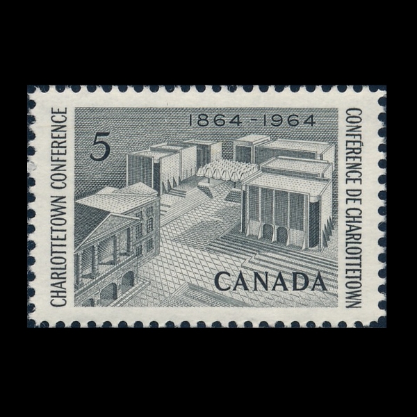 CANADA(ĳ����)-#431-5c-FATHERS OF CONFEDERATION MEMORIAL, CHARLOTTETOWN(���� ���� ����)-1964.7.29��