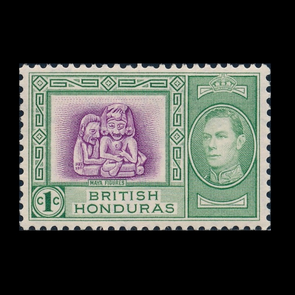 BRITISH HONDURAS(������ �µζ�)-#115-1c-MAYAN FIGURES(���� ���� �̼�)-1938��