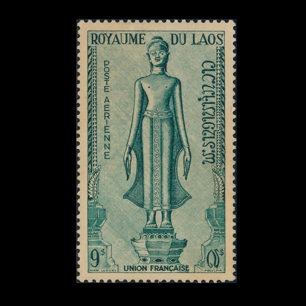 LAOS(�����)-#C9-9pi-BUDDHA STATUE(��ó��)-1953.11.18��