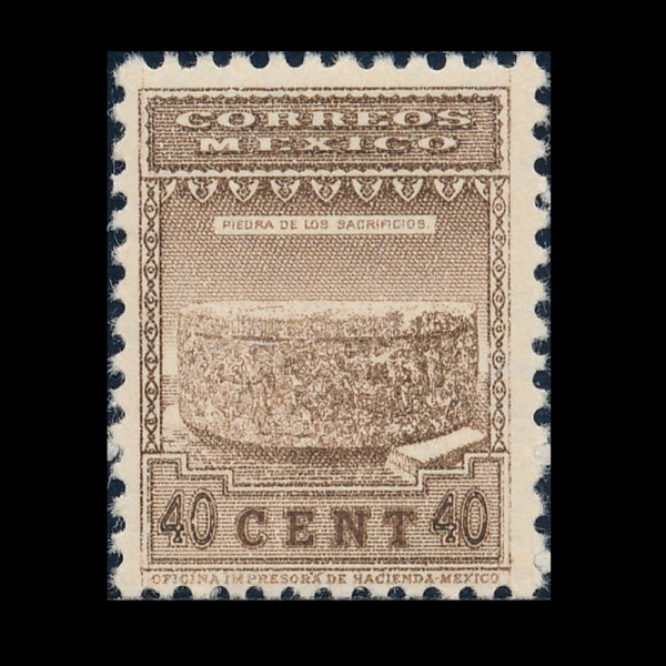 MEXICO(�߽���)-#717-40c-STONE OF TIZOC(Ƽ��ũ�� ��)-1934��