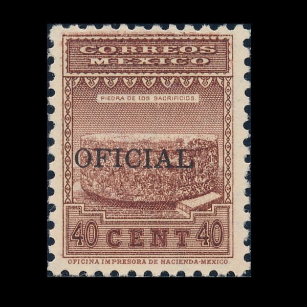 MEXICO(�߽���)-#O230-40c-STONE OF TIZOC(Ƽ��ũ�� ��)-1934��