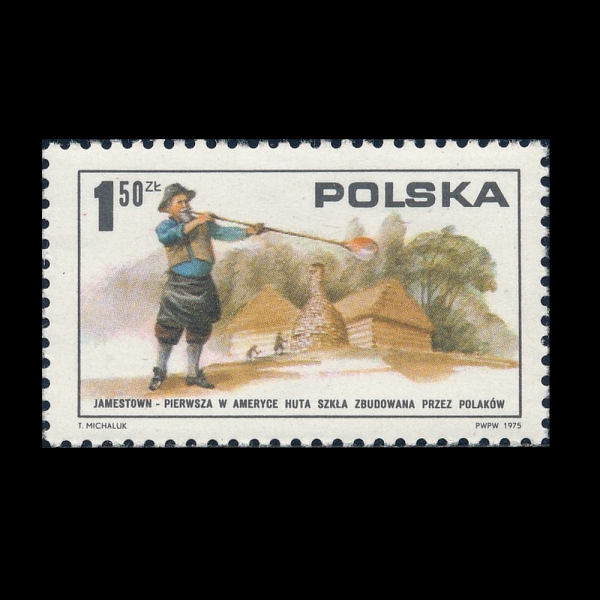 POLAND(������)-#2118-1.50z-POLISH GLASS BLOWER AND GLASS WORKS, JAMESTOWN, 1608(���ӽ�Ÿ�� �Ĺ����� ������ ���ε�)-1975.9.24��