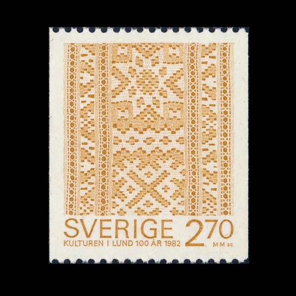 SWEDEN(������)-#1409-2.70k-EMBROIDERED LACE RIBBON, 19TH CENT.(�ڼ� ���̽� ����, 19����)-1982.6.3��