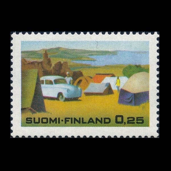 FINLAND(�ɶ���)-#474-25p-CAMPING GROUND(ķ����)-1968.6.10��