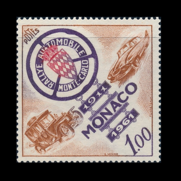 MONACO(����)-#484-1fr-TURCAT-MERY, 1911 WINNER, AND 1961 CAR(Ƣ��ī-�޸�, 1911�� ����� �� 1961�� ����)-1961.6.3��