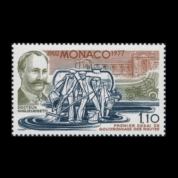 MONACO(����)-#1090-1.10fr-MEN SPREADING TAR, DR. GUGLIELMINETTI, 1903 CAR(�������̳�Ƽ)-1977.11��