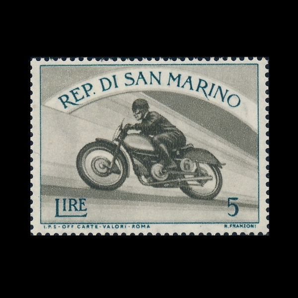 SAN MARINO(�긶����)-#349-5 I-MOTORCYCLING(�������)-1954��