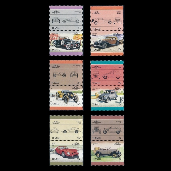 TUVALU(���߷�)-#A41(6��)-HISTORIC AUTOMOBILES(�������� �ڵ���)-1984.12.7��
