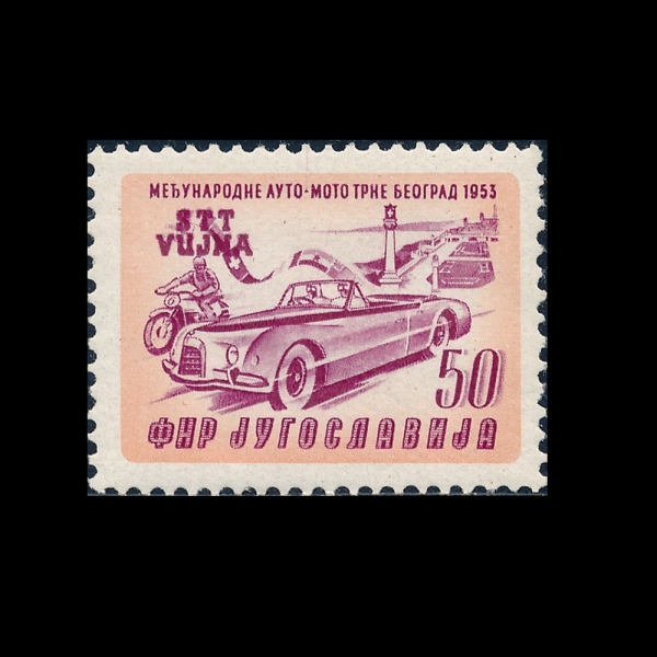 YUGOSLAVIA(����������)-#387-50d-RACERS LEAVING BELGRADE(�����׶�� �׶�����)-1953.5.10��