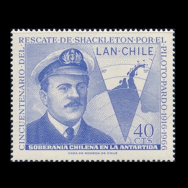 CHILE(ĥ��)-#C271-40c-PARDO & MAP OF CHILE\