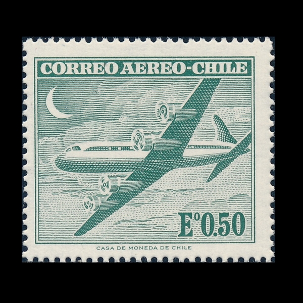 CHILE(ĥ��)-#C240-50c-DOUGLAS DC-6(���۶� DC-6)-1963��