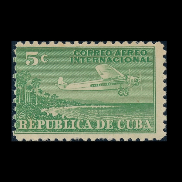 CUBA(����)-#C4-5c-AIRPLANE AND COAST OF CUBA(�װ���, ���� �غ�)-1931.2.26��