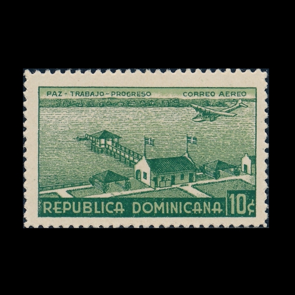 DOMINICA REPUBLIC(���̴�ī ��ȭ��)-#C23-10c-MACORIS AIRPORT(�� ���� �� ���ڸ��� ����)-1937.10.22��