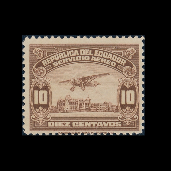 ECUADOR(���⵵��)-#C10-10c-PLANE AND RIVER GUAYAS(�����, ���߽� ��)-1929.5.5��