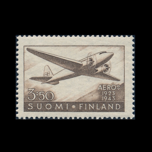 FINLAND(�ɶ���)-#C2-3.50m-DC-2 PLANE(���۶� DC-2)-1944��