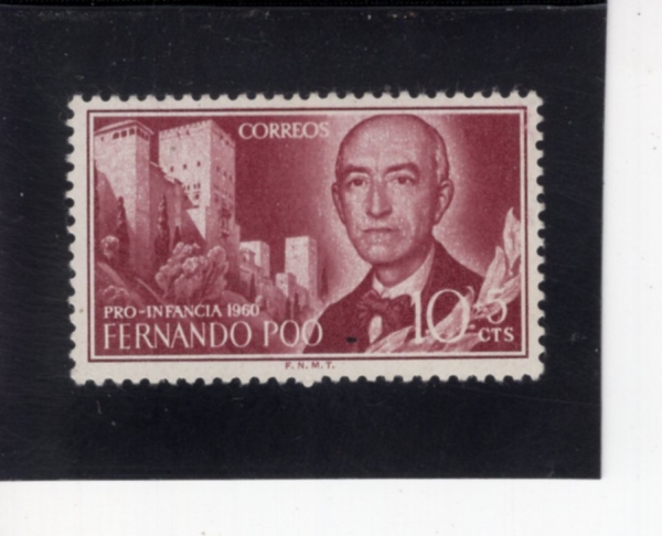 FERNANDO PO(�丣���� ��)-#B1-10+5c-MANUEL DE FALLA(������ �� �Ⱦ� �� ���׿�)-1960��