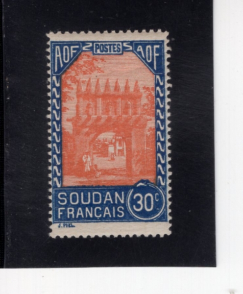 FRENCH SUDAN(�������� ����)-#70-30c-ENTRANCE TO THE RESIDENCY AT DJENNE(���� ������ �Ա�)-1931��