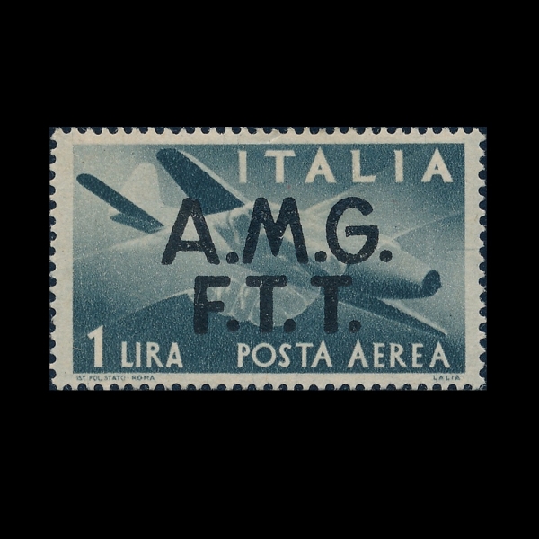 ITALIA-TRIESTE(��Ż����-Ʈ��������)-#3-1 I-PLANE AND CLASPED HANDS(�����, ������ ��)-1947.10.1��