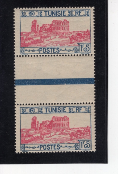 TUNISIA(Ƣ����)-PAIR-#98-1.05fr-ROMAN AMPHITHEATER, EL DJEM(�� �� ��������)-1926��