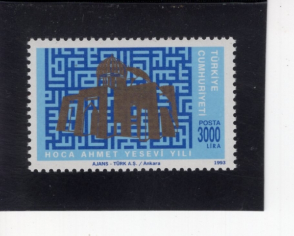 TURKEY(Ƣ��Ű��)-#2576-3000 I-HODJA AHMET YESEVI(���帶�� �߻���)-1993.7.28��