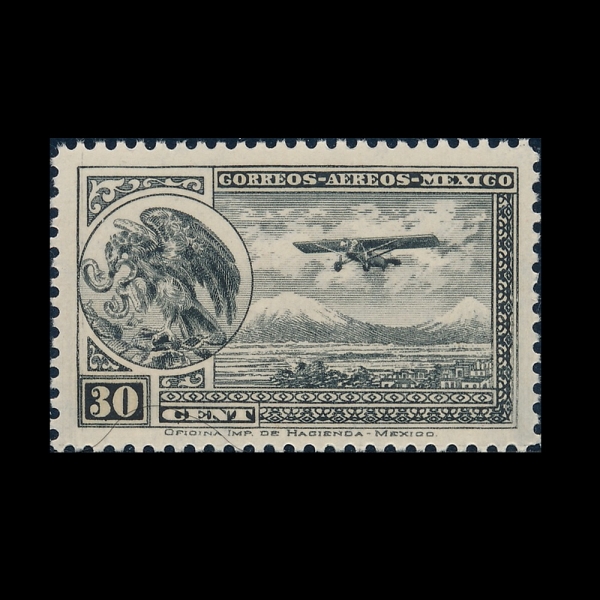 MEXICO(�߽���)-#C14-30c-COAT OF ARMS AND AIRPLANE(������ ����, �����)-1929��