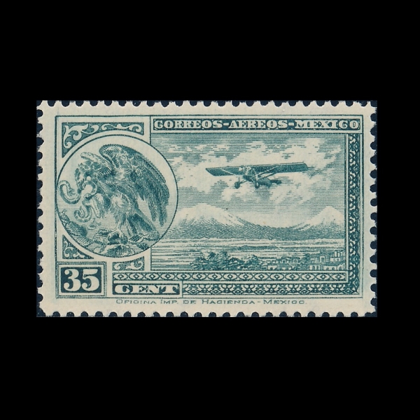 MEXICO(�߽���)-#C15-35c-COAT OF ARMS AND AIRPLANE(������ ����, �����)-1929��