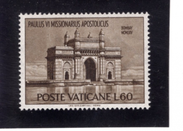 VATICAN CITY(��Ƽĭ �ñ�)-#402-60 I-GATEWAY OF INDIA, BOMBAY(�ε� ����)-1964.12.2��