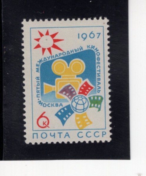 RUSSIA(���þ�)-#3302-6k-MOVIE CAMERA AND FILM(��ȭ ī�޶�, �ʸ�)-1967.2.16��