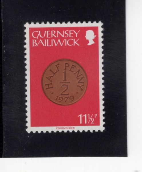 GUERNSEY(����)-#200-11 1/2p-1 NEW PENNY, 1970(1 �� ���, ���̽�Ÿ)-1980��