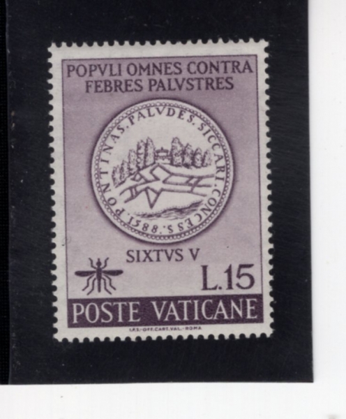 VATICAN CITY(��Ƽĭ �ñ�)-#326-15 I-DRAINING OF PONTINE MARSHES MEDAL BY POPE SIXTUS V, 1588(��Ȳ �Ľ����� 5�� ���� �Ⱓ�� ������ �޴�)-1962.4.6��