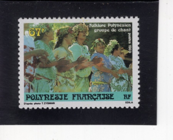 FRENCH POLYNESIA(�������� �����׽þ�)-#514-67fr-FOLK SINGERS(��ũ ����)-1989.6.28��